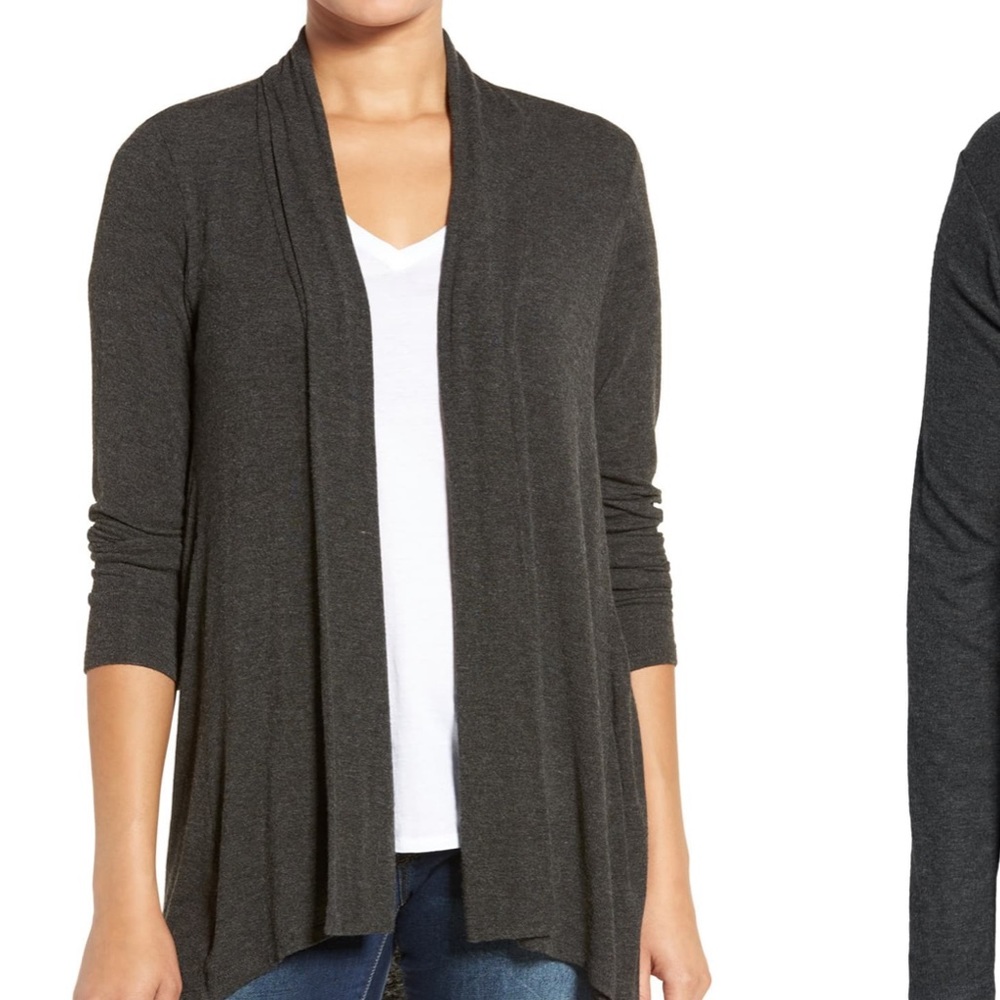 High/Low Jersey Cardigan